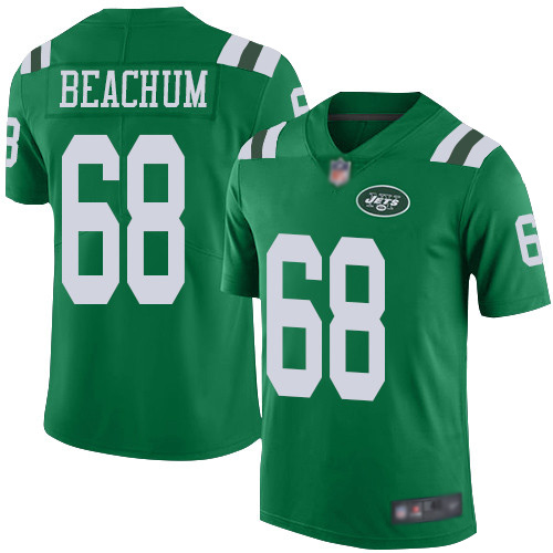 New York Jets Limited Green Youth Kelvin Beachum Jersey NFL Football #68 Rush Vapor Untouchable